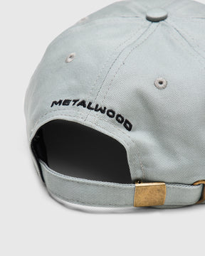 Metalwood Studio Phuk Luzin 6-Panel Strapback Hat in Blue Homme Essentials