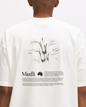 Metalwood x Maxfli Aussie Blades T-Shirt in White Homme Essentials 