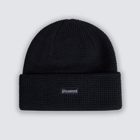 Old E Waffle Beanie in Black