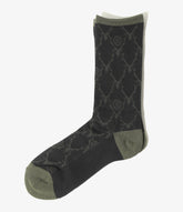 Skull & Target Cotton Jacquard Socks in Black