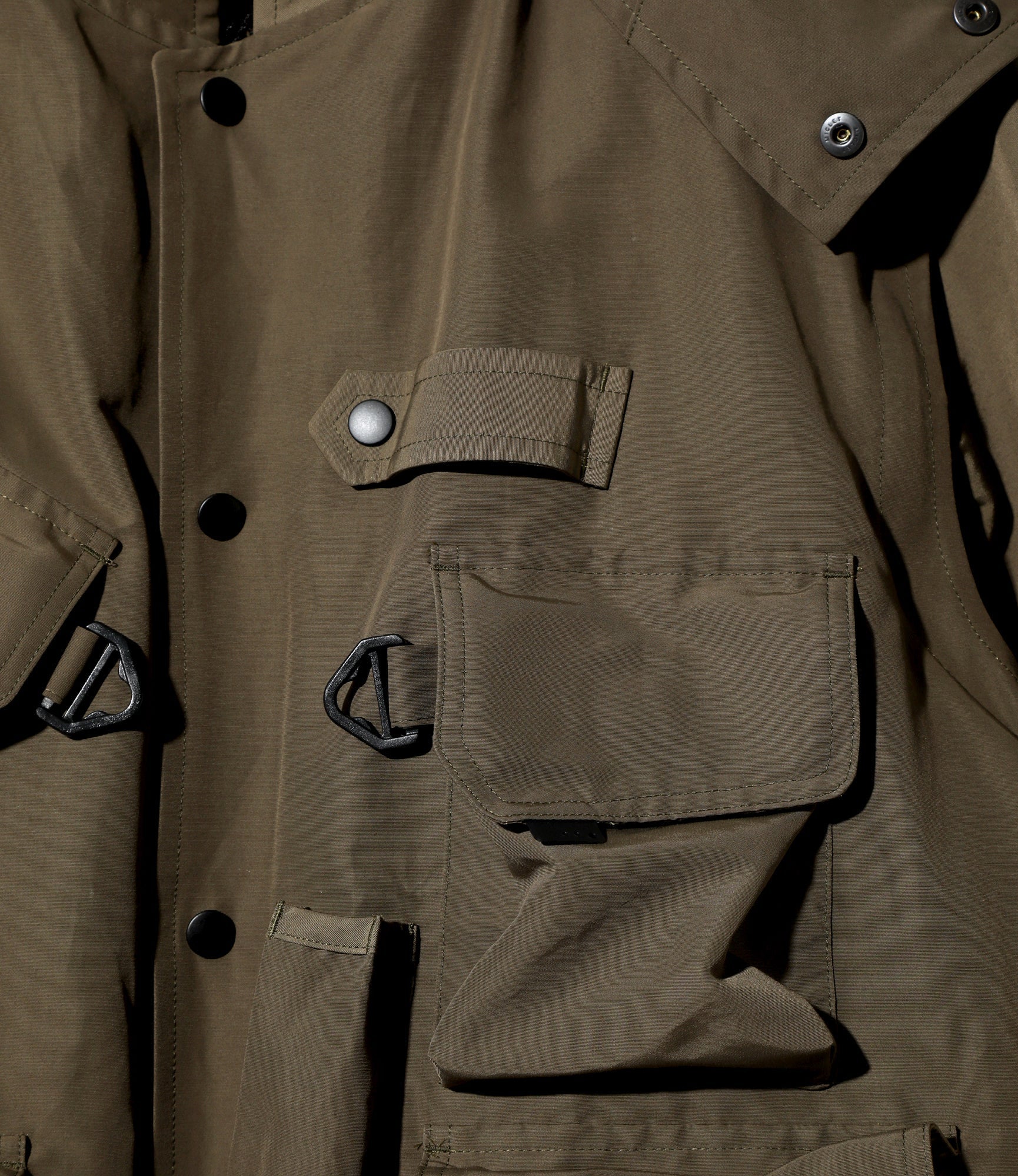 Tenkara Trout Parka in Olive C/N Grosgrain