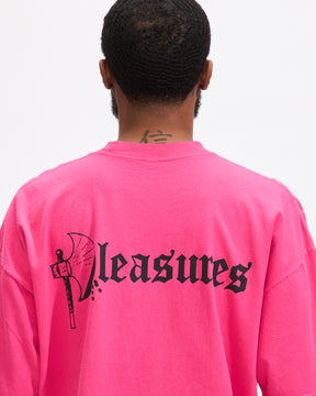 Pleasures Axed T-Shirt in Pink Homme Essentials 