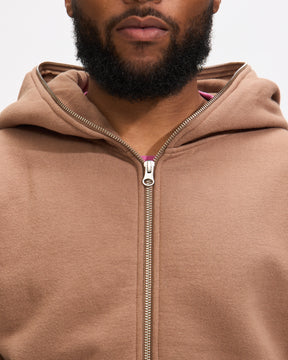 Pleasures Dragon Zip Hoodie in Putty Homme Essentials 