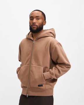 Pleasures Dragon Zip Hoodie in Putty Homme Essentials 