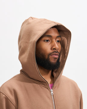 Pleasures Dragon Zip Hoodie in Putty Homme Essentials 