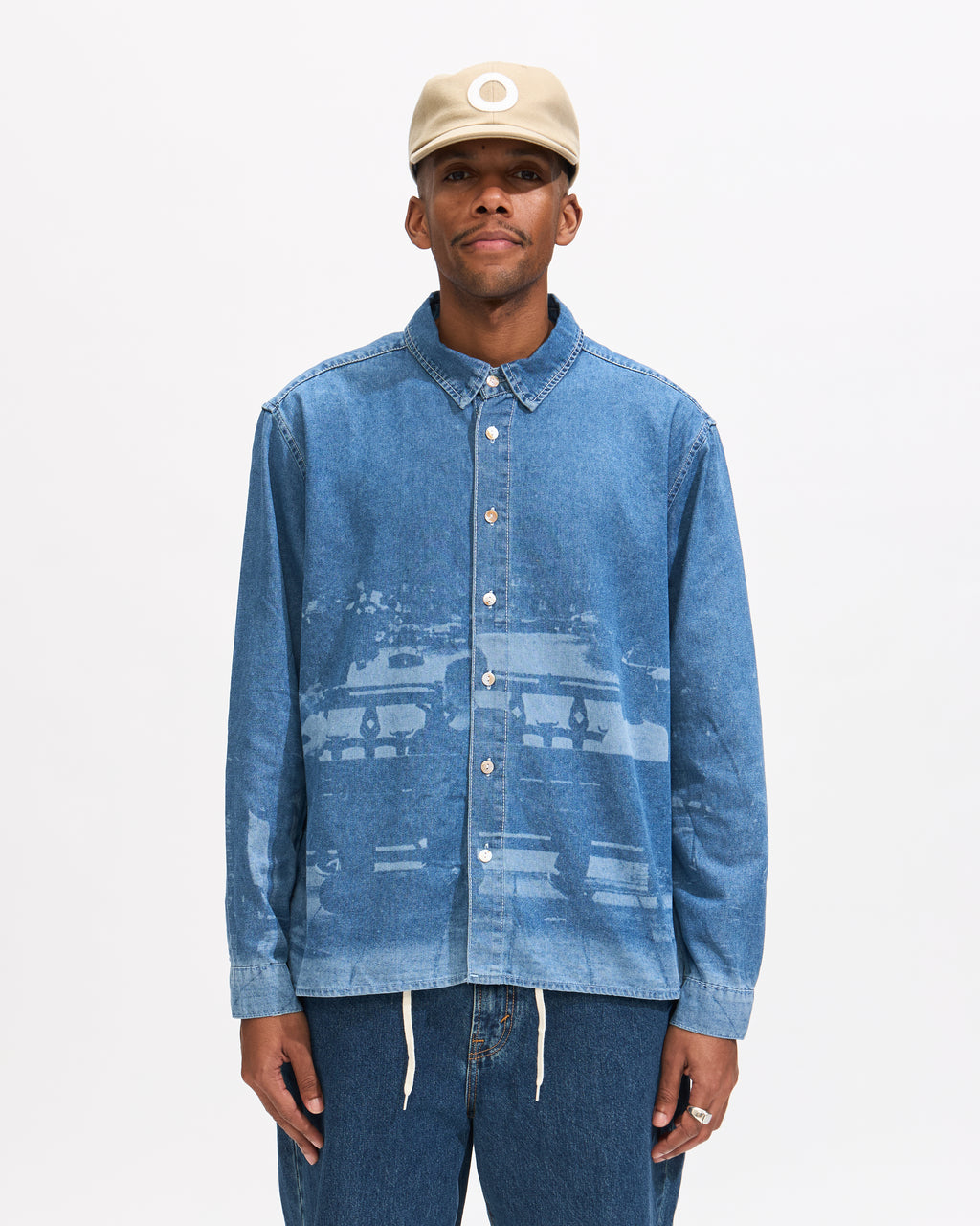 トップス A.PRESSE 24AW Washed Denim Shirt 3 A.PRESSE Washed Denim Shirt – unexpected store