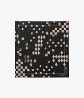 Printed Bandana in Black Geometry