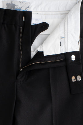 Drainpipe Bootcut Suit Pant in Black
