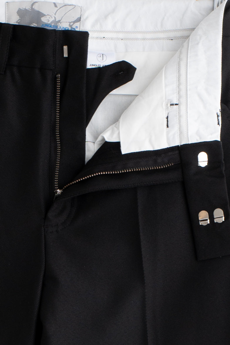 Drainpipe Bootcut Suit Pant in Black