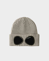 Extra Fine Merino Wool Goggle Beanie in Moon Melange