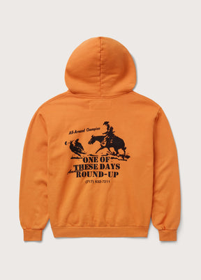 Round Up Hooded Sweatshirt in Orange