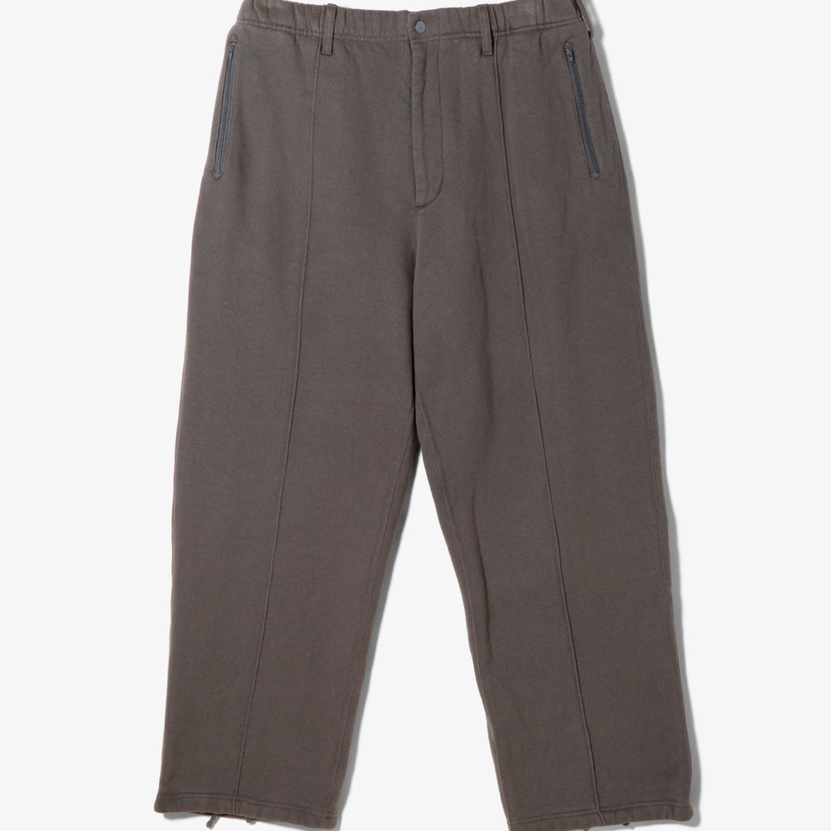 Engineered Garments Knit Leisure Pant in Graphite 12oz Cotton Fleece