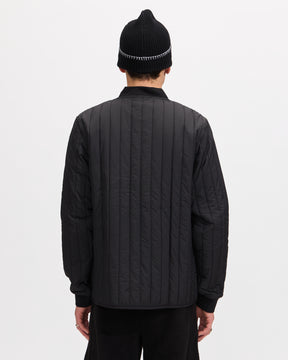 Rains Banja Liner Bomber Jacket in Black Homme Essentials 