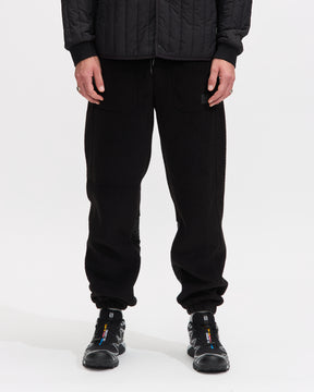 Rains Yermo Fleece Pants Regular in Black Homme Essentials
