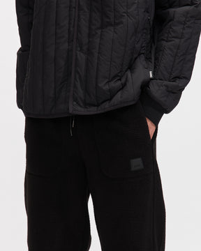 Rains Yermo Fleece Pants Regular in Black Homme Essentials