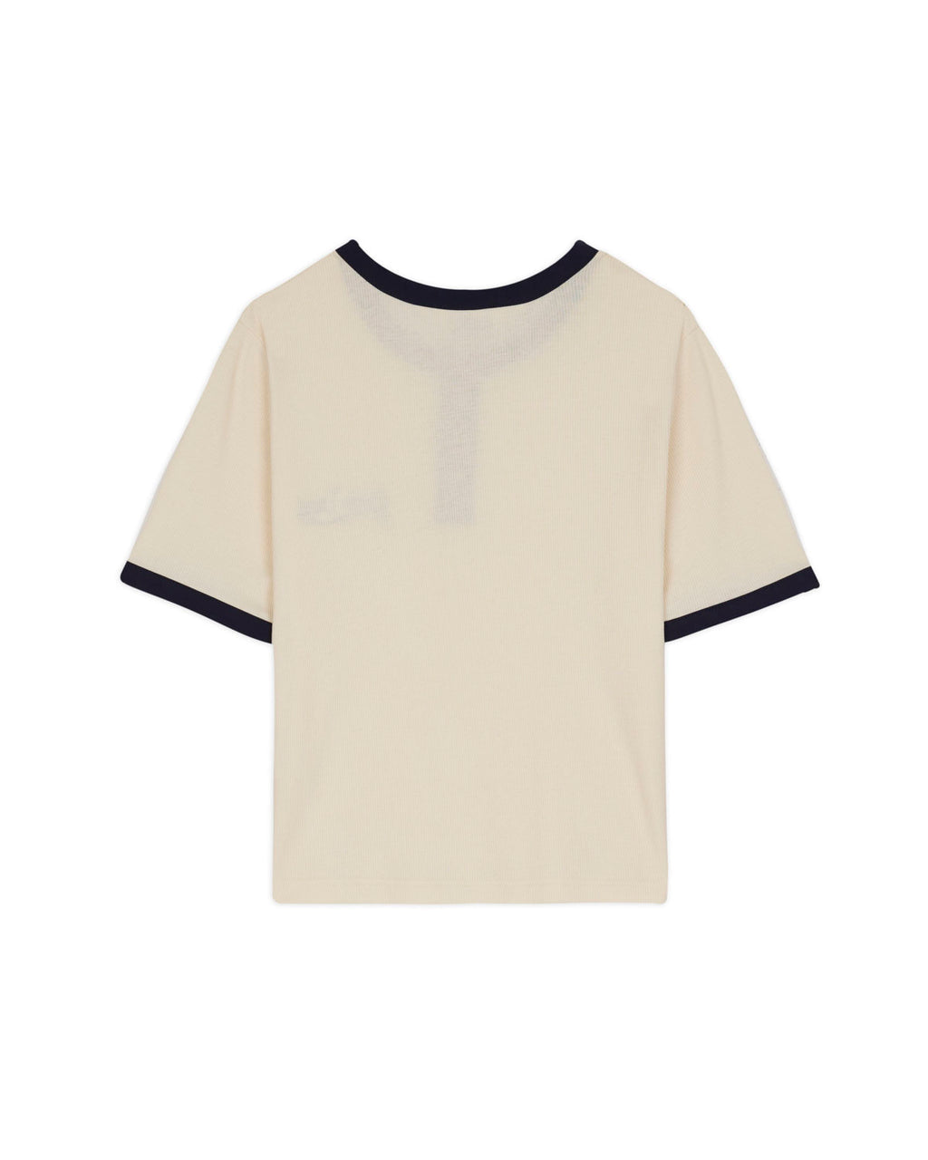 Ribbed Henley in Natural