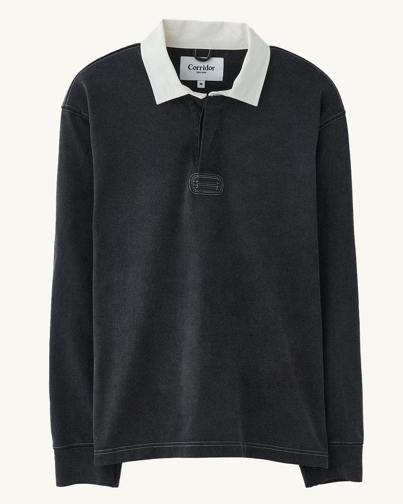 Rugby Long Sleeve in Black