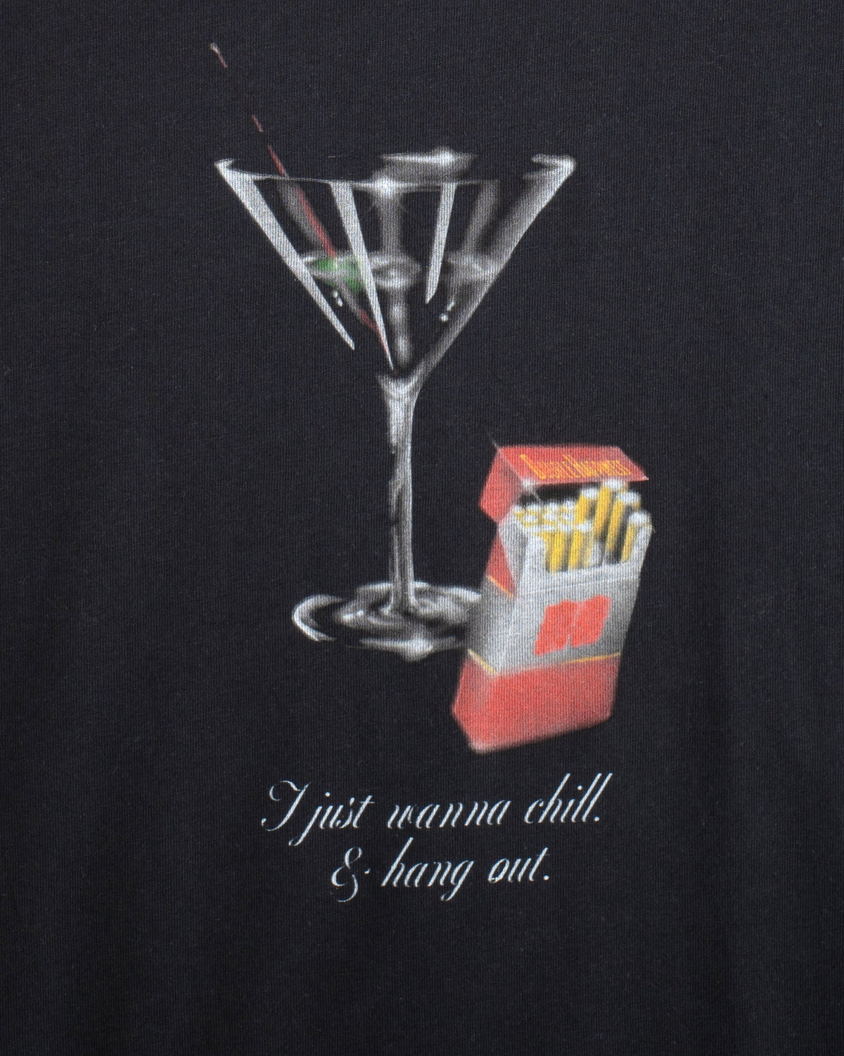 Double Happiness S/S Tee in Black
