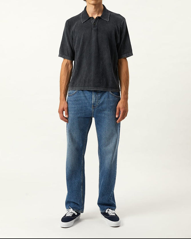 Knit Polo in Black