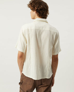 Double Cloth SS Shirt in Natural