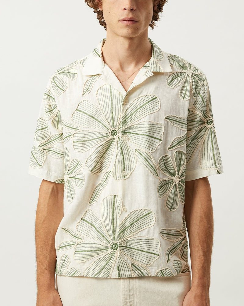 Linen Applique S/S in Natural