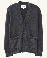 Acid Wash Cardigan in Black