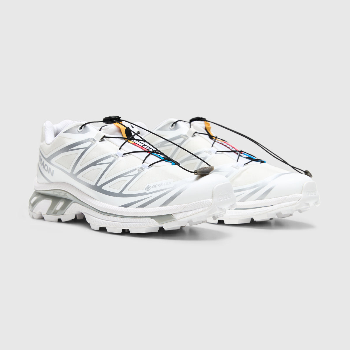 Salomon XT-6 Gore-Tex Sneakers in White/White/Ftw Silver