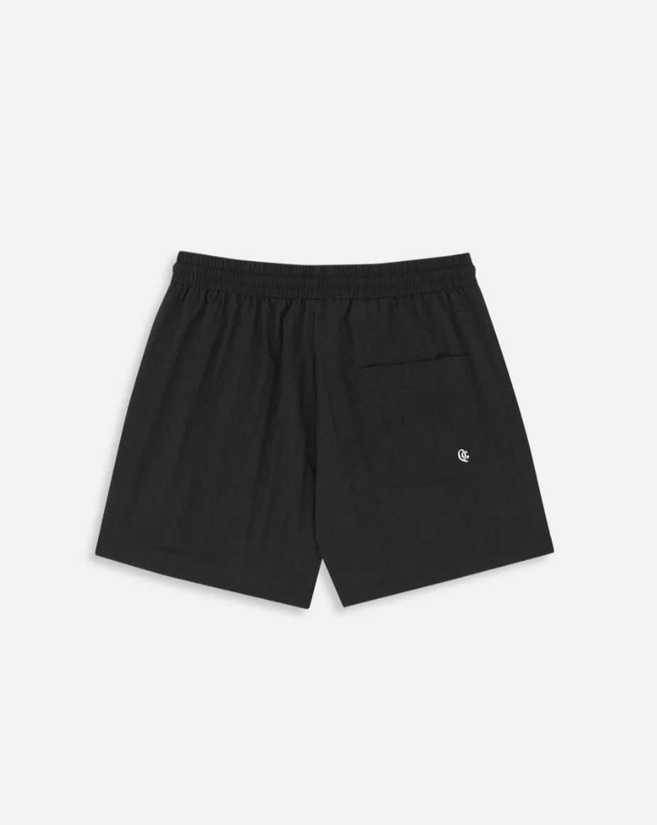 Typeface Shorts in Black