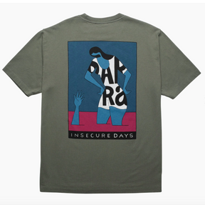 Insecure Days T-Shirt in Greyish Green