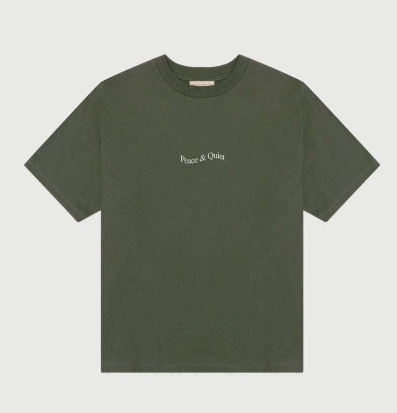 Wordmark T-Shirt in Olive