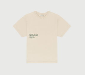 Simple Living T-Shirt in Bone