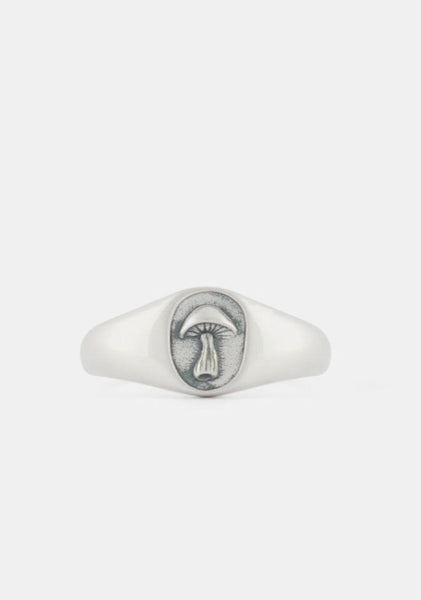 SERGE DENIMES - Vitruvian-engraved oxidised-finish sterling-silver ring |  Selfridges.com