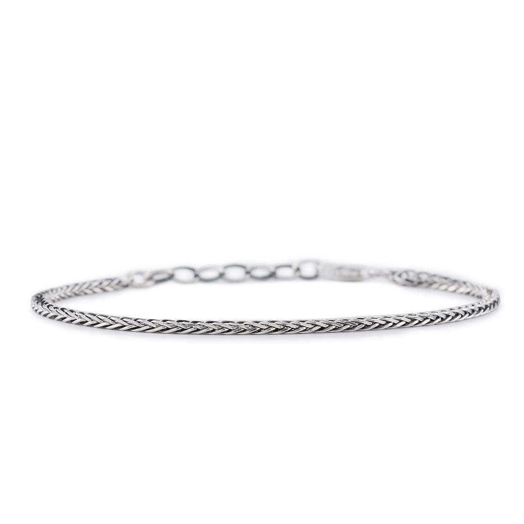 Silver 2.6mm Square Spiga Bracelet