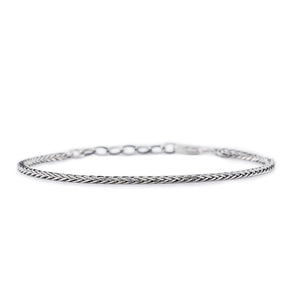 Silver 2.6mm Square Spiga Bracelet