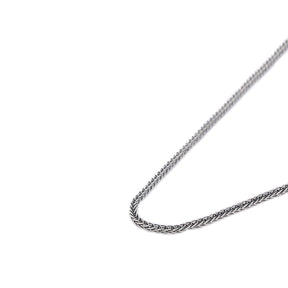 Silver 2.6mm Square Spiga Chain