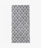 Bath Towel – Grey Skull/Target in Grey/Purple