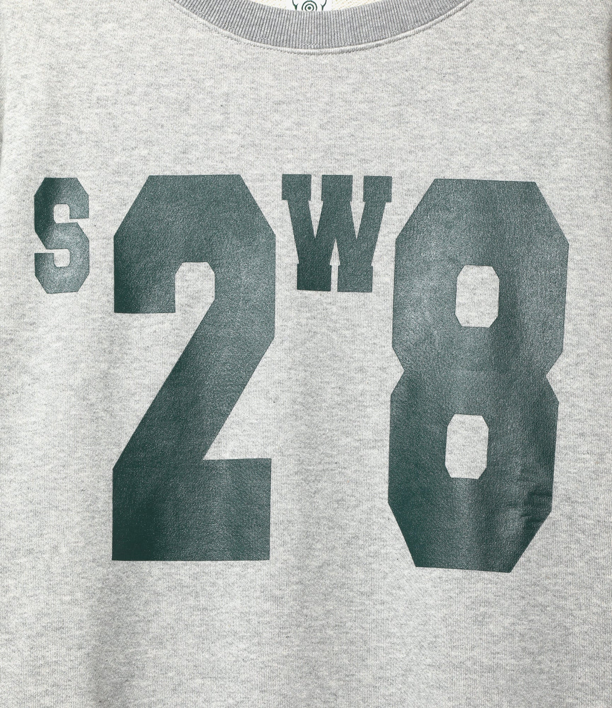 South2 West8 Crew Neck Sweat Shirt in H. Grey Cotton French Terry Homme Essentials 