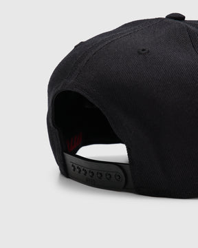 South2 West8 S&T Embroidered Baseball Cap in Black Homme Essentials 