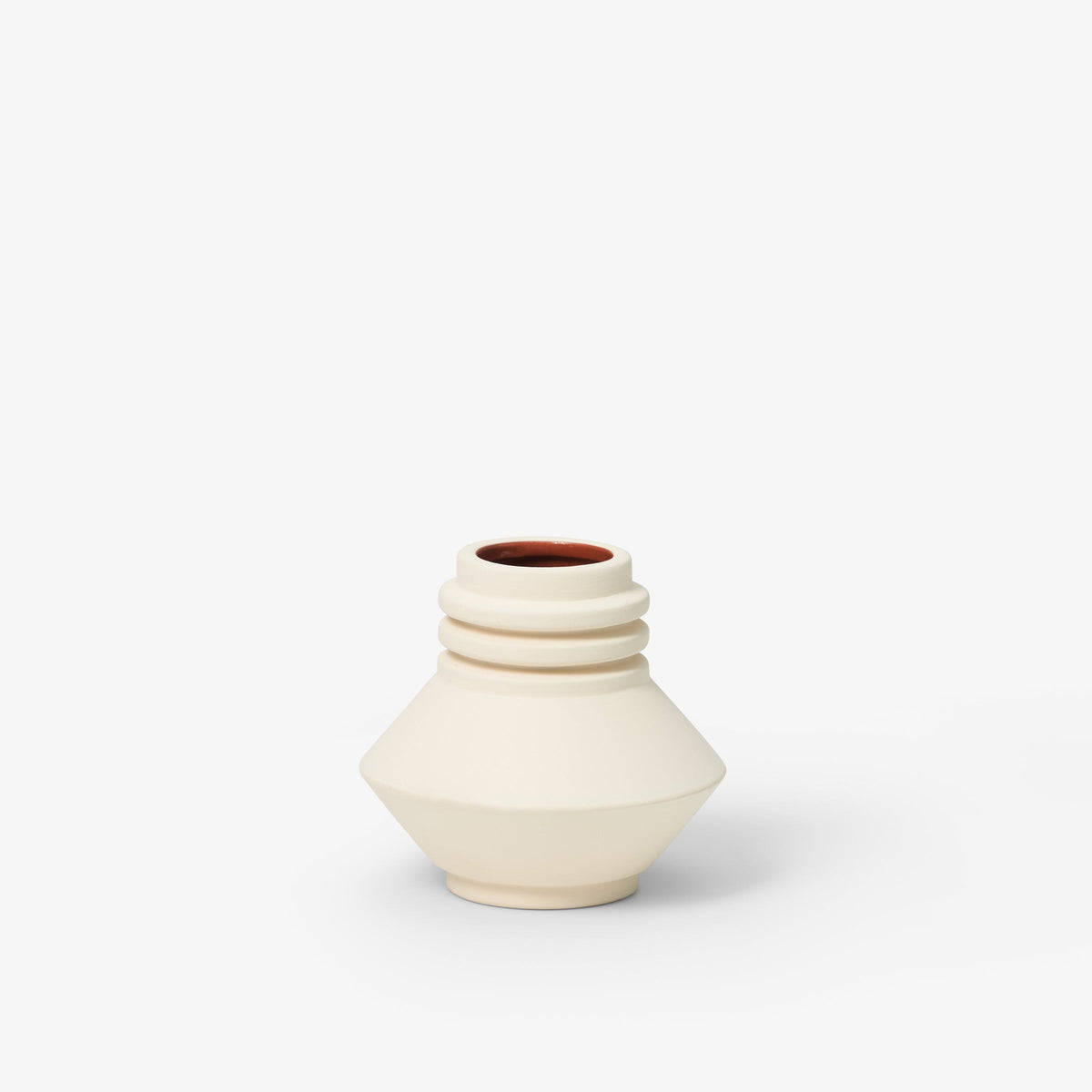 Strata Vase in Cream