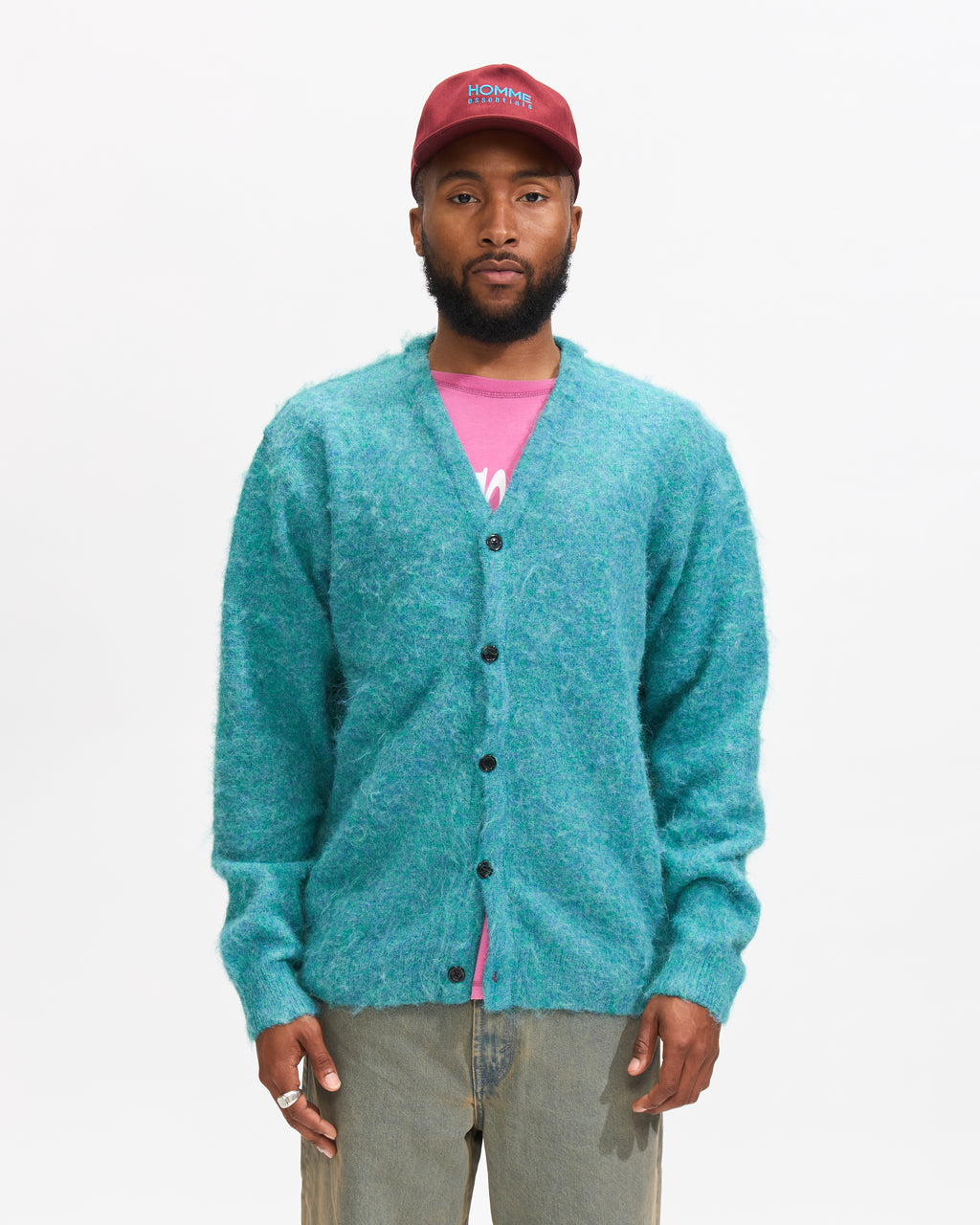 【Chikashitsu +】hairy knit cardigan Chikashitsu +】hairy knit cardigan Chikashitsu +】hairy knit