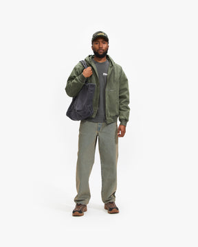 Thisisneverthat Overdyed Hooded Jacket in Olive Homme Essentials 
