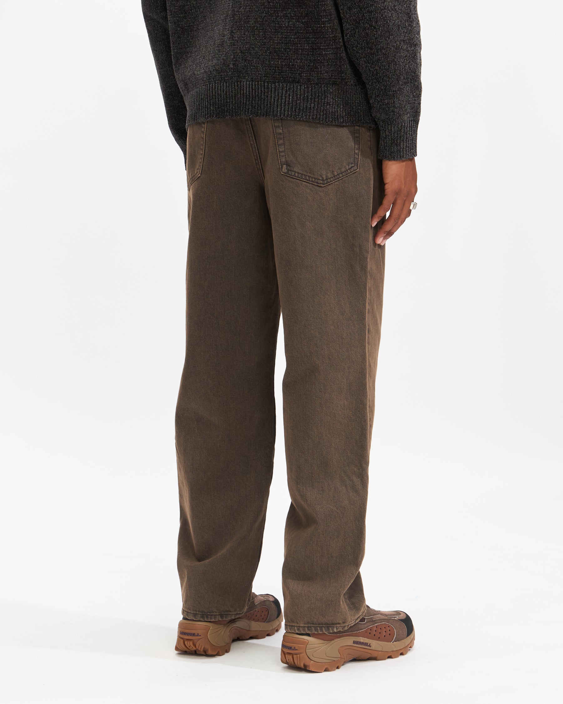 Thisisneverthat Regular Jeans in Brown Homme Essentials 