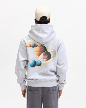 Thisisneverthat Solar System Hoodie in Heather Grey Homme Essentials 