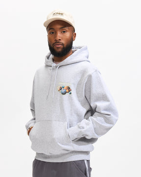 Thisisneverthat Solar System Hoodie in Heather Grey Homme Essentials 