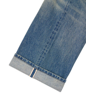 Type 00 15oz. Selvedge Denim Pant in Washed Indigo