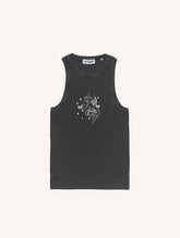 Naughty Nymphs Tank Top in Off Black