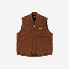 Howland Quilted Vest in Workwear Brown