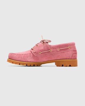 Vinny's Aztec Boat Shoe in Pink Homme Essentials 
