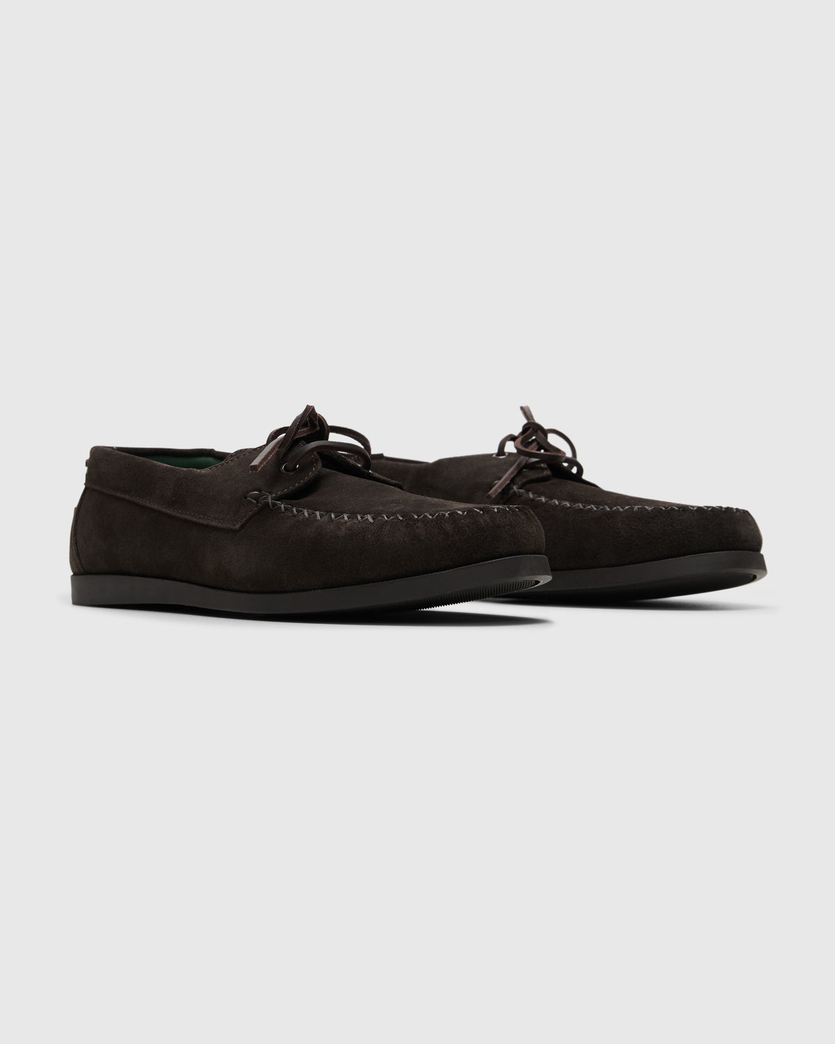 Vinny's Boatman Deck Shoe in Dark Brown Homme Essentials 