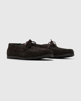 Vinny's Boatman Deck Shoe in Dark Brown Homme Essentials 